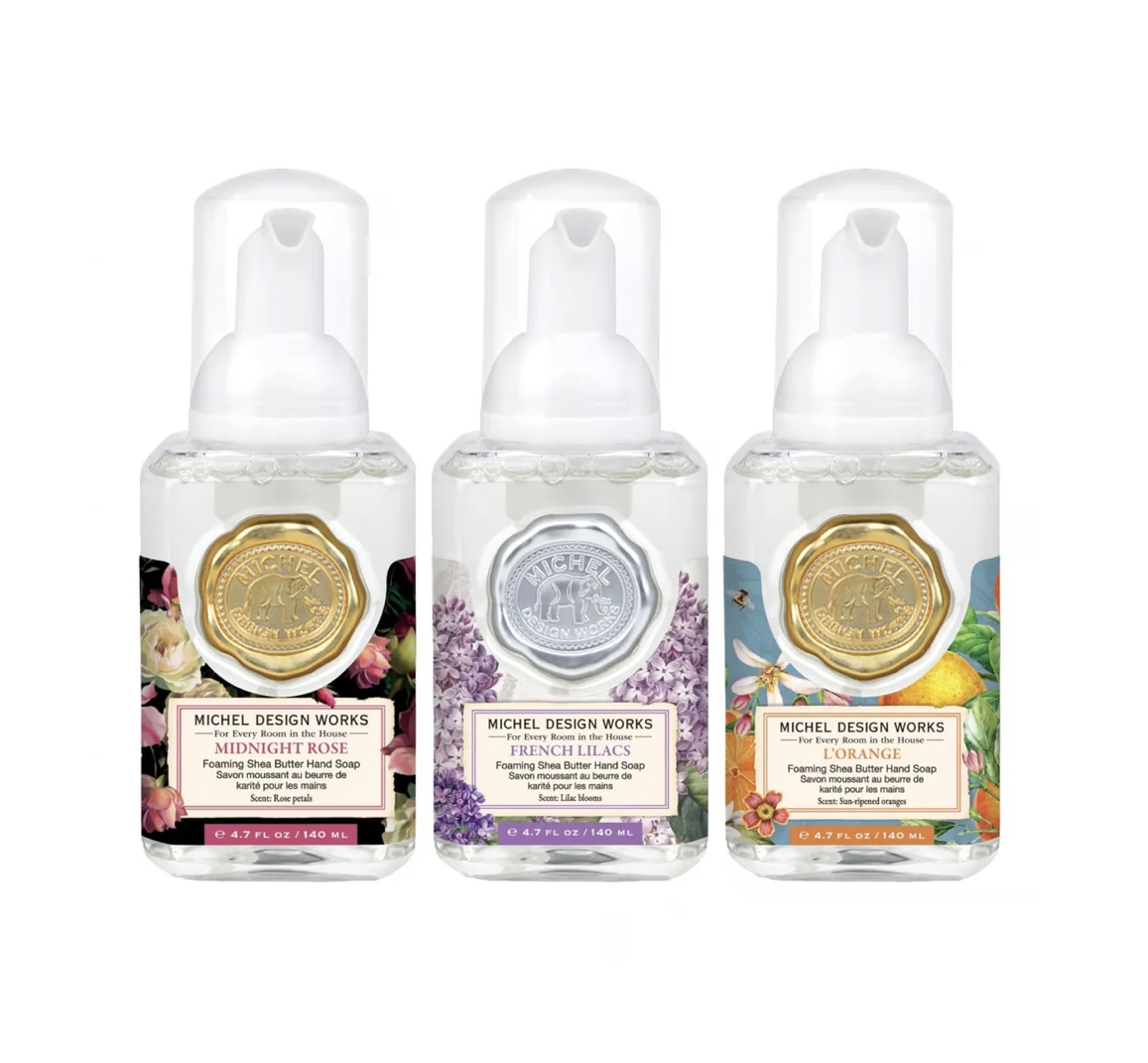 Michel Design Works FRESHLY PICKED MINI FOAMING SOAP SET, Mini-Schaumseifen, 3er Set