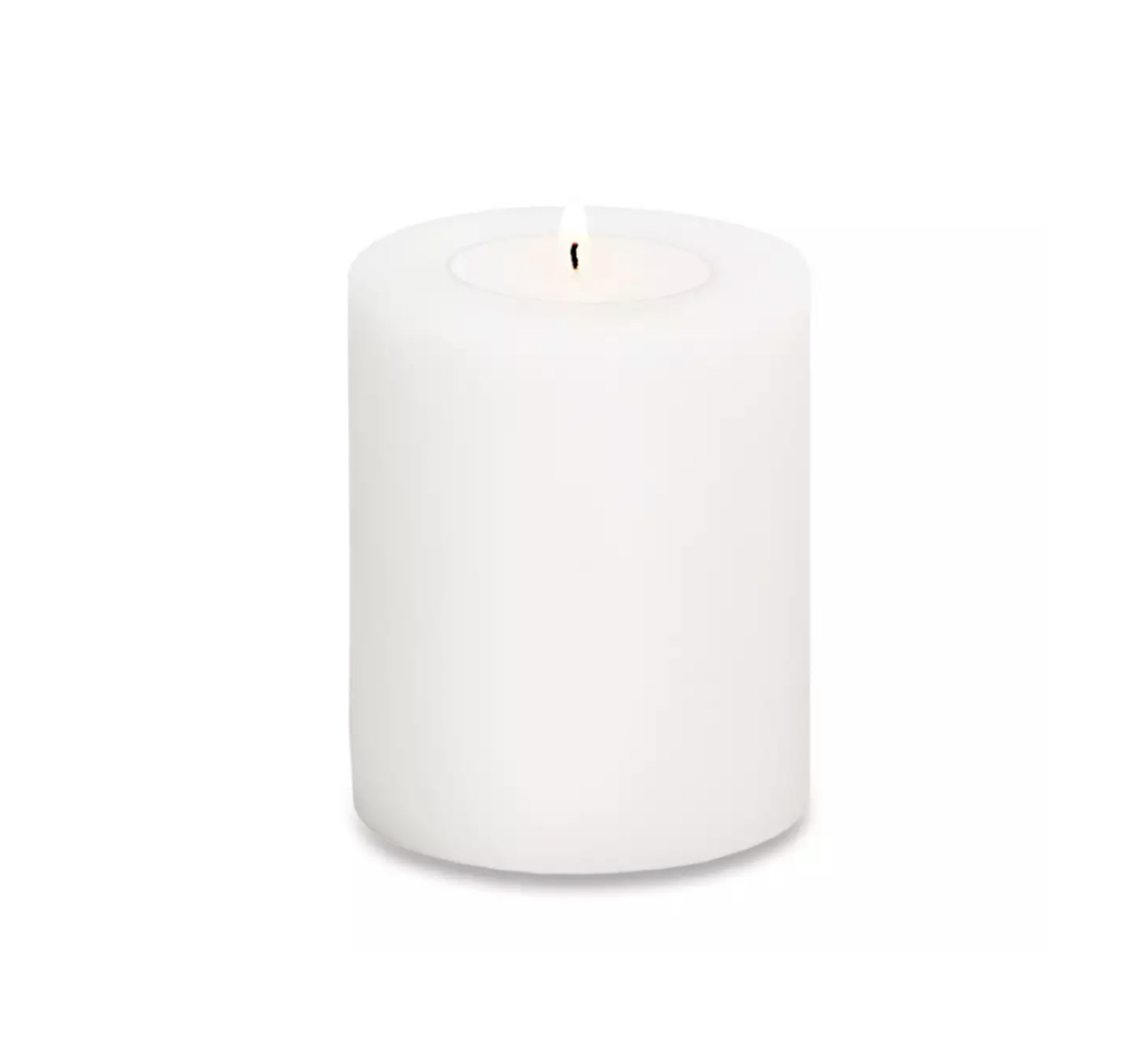 Edzard CORNELIUS TEALIGHT HOLDER Dauerkerze, Teelichthalter weiss Ø 8 cm Höhe 9 cm