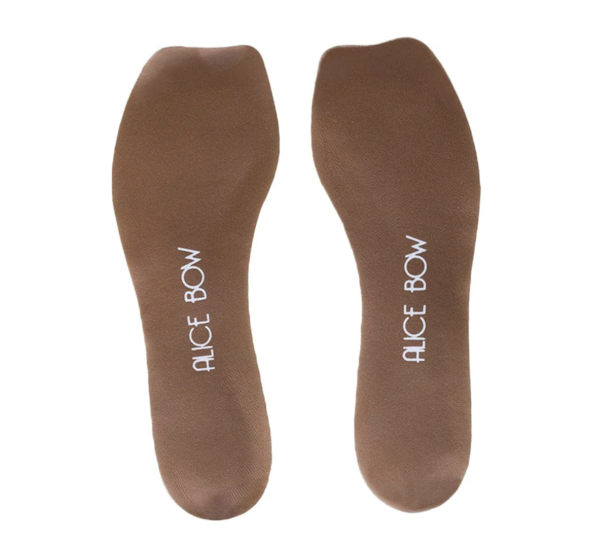Alice Bow INSOLES for HIGH HEELS & FLATS Leder-Einlegesohlen Summer Stone