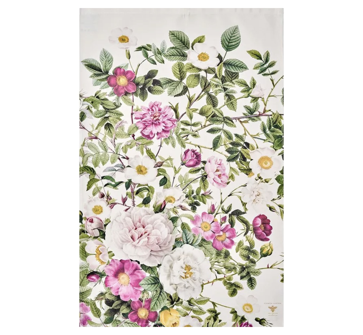Rose_Flower_Garden_Geschirrtuch_KoustrupCo Koustrup Co ROSE FLOWER GARDEN KITCHEN TOWEL Geschirrtuch, Bio-Baumwolle