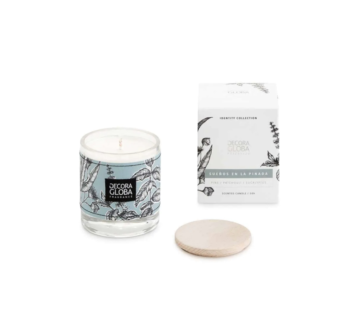 Silvestre_Duftkerze_Decoragloba Decoragloba PINE FOREST DREAMS SCENTED CANDLE Duftkerze im Glas 100% Soja-Wachs