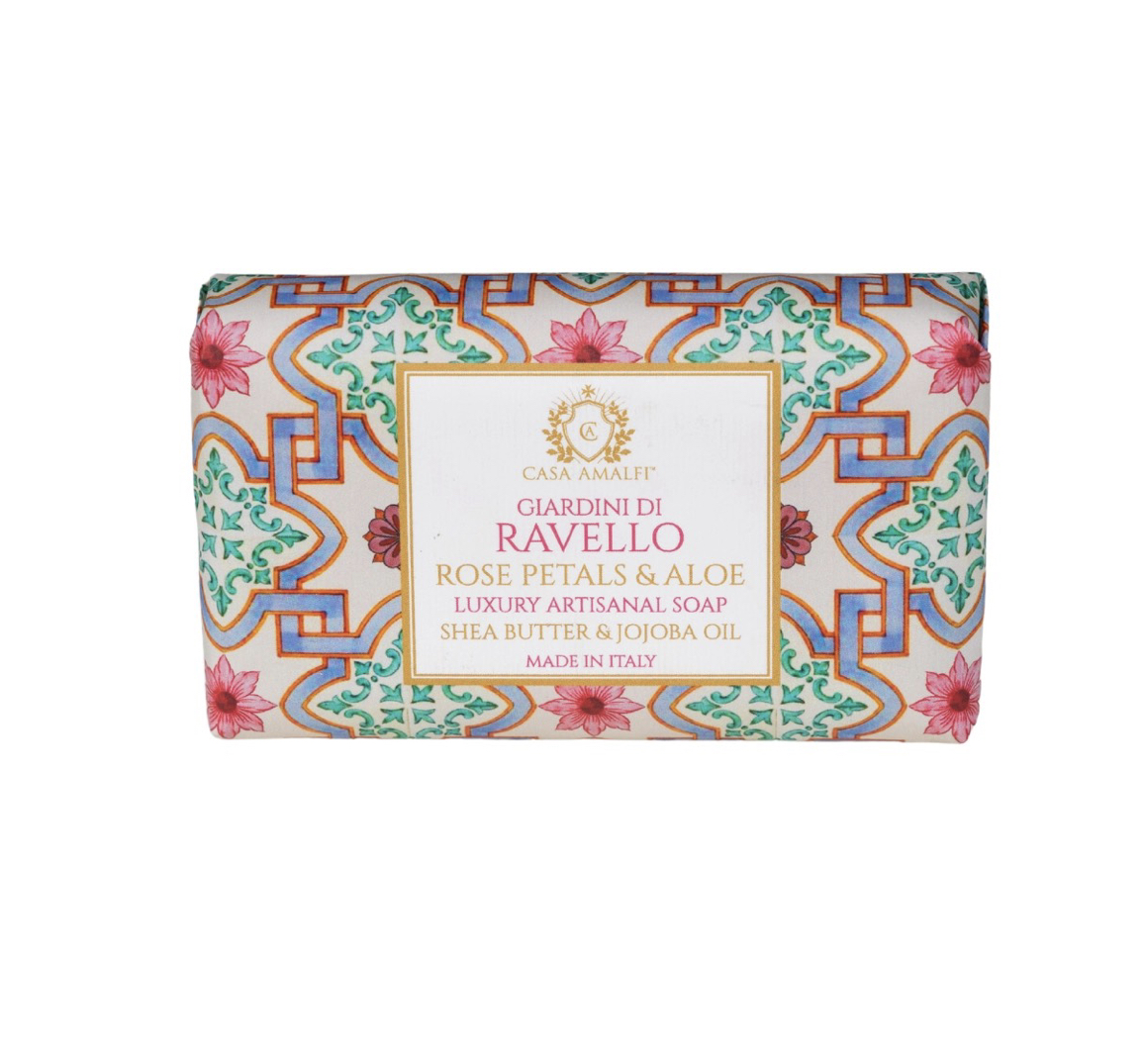 Casa Amalfi GIARDINI DI RAVELLO SOAP ROSE PETALS ALOE Seife 150g