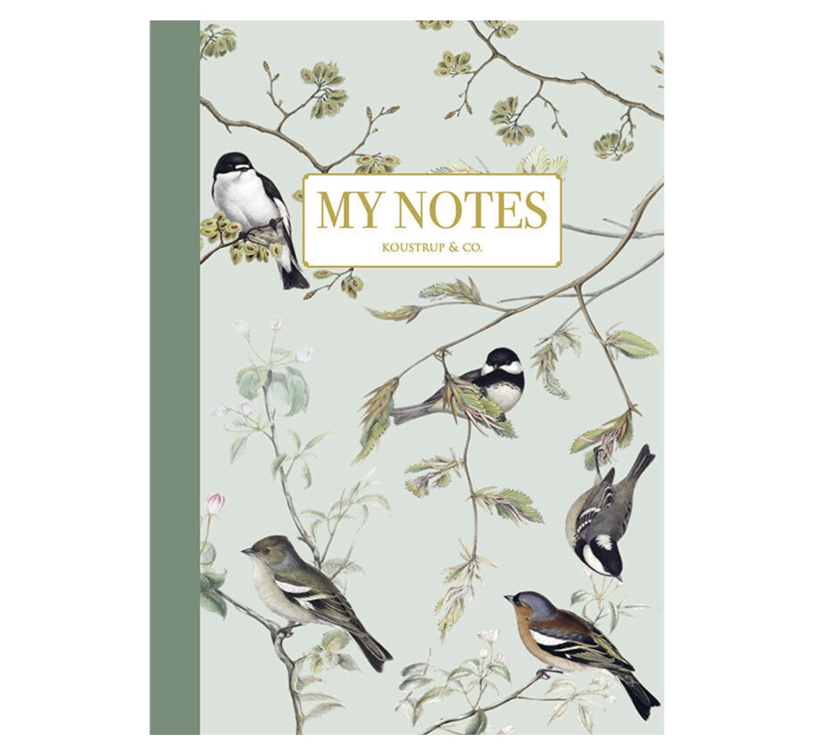 Koustrup & Co GARDEN BIRDS NOTEBOOK Gartenvogel Notizbuch