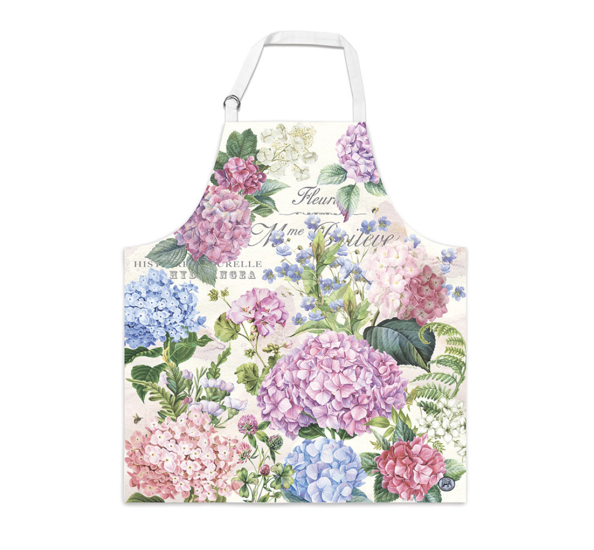 APR420_Wild_Hydrangea_Apron_Schuerze_Michel_Design_Works Michel Design Works Kitchen Apron Küchenschürze WILD HYDRANGEA APR420