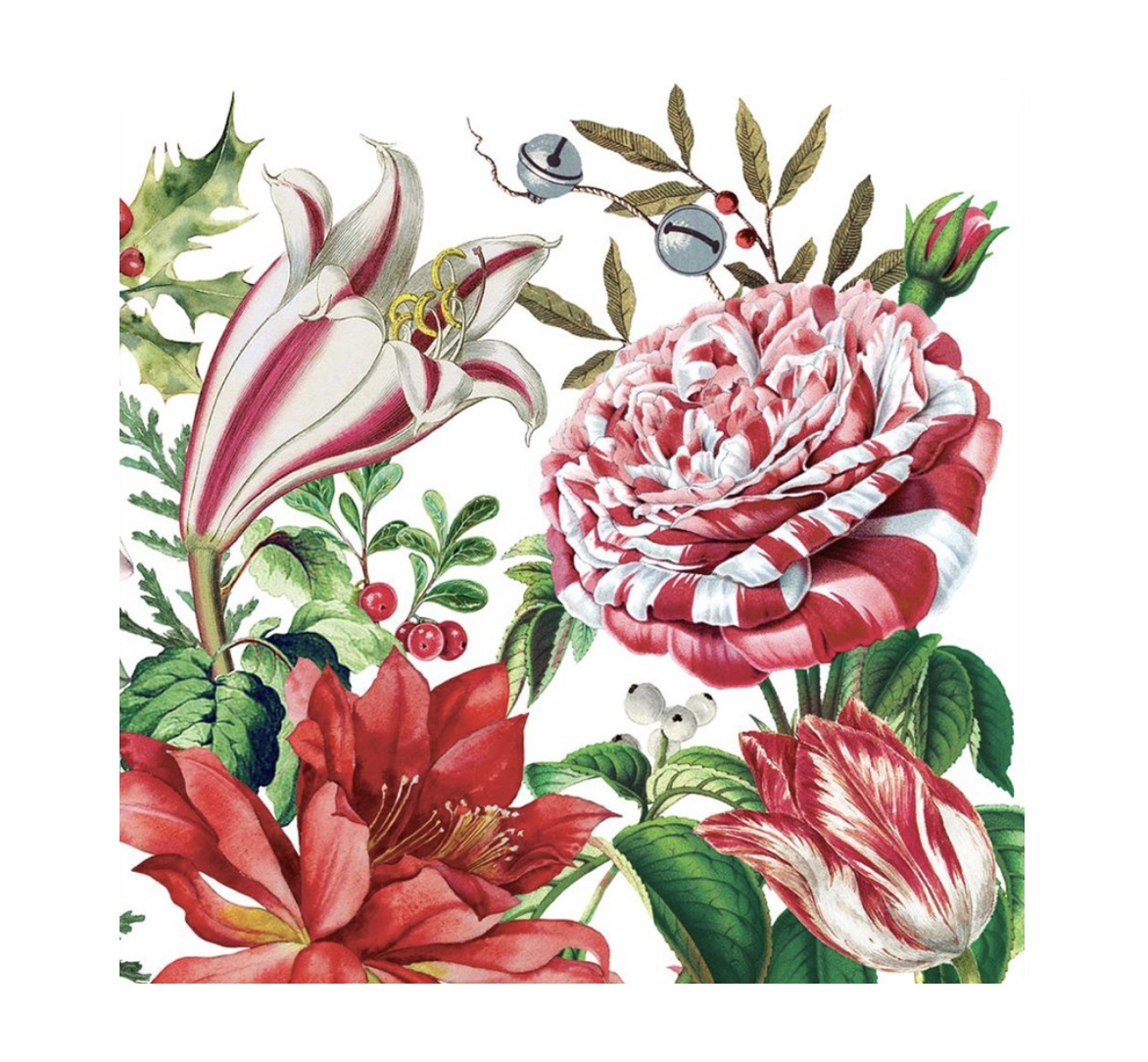 NAPL361_Christmas_Bouquet_Lunch_Serviettenx9VzO1K1TbXlw Michel Design Works CHRISTMAS BOUQUET LUNCHEON NAPKINS Servietten