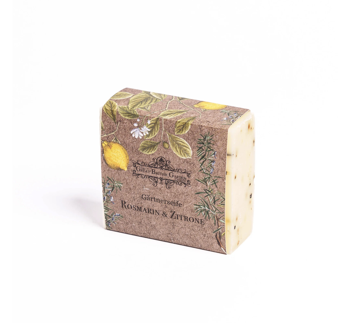 The Great British Garden Company ROSEMARY & LEMON  GARDENERS' SOAP BAR Rosmarin Zitrone Gärtnerseife 100g