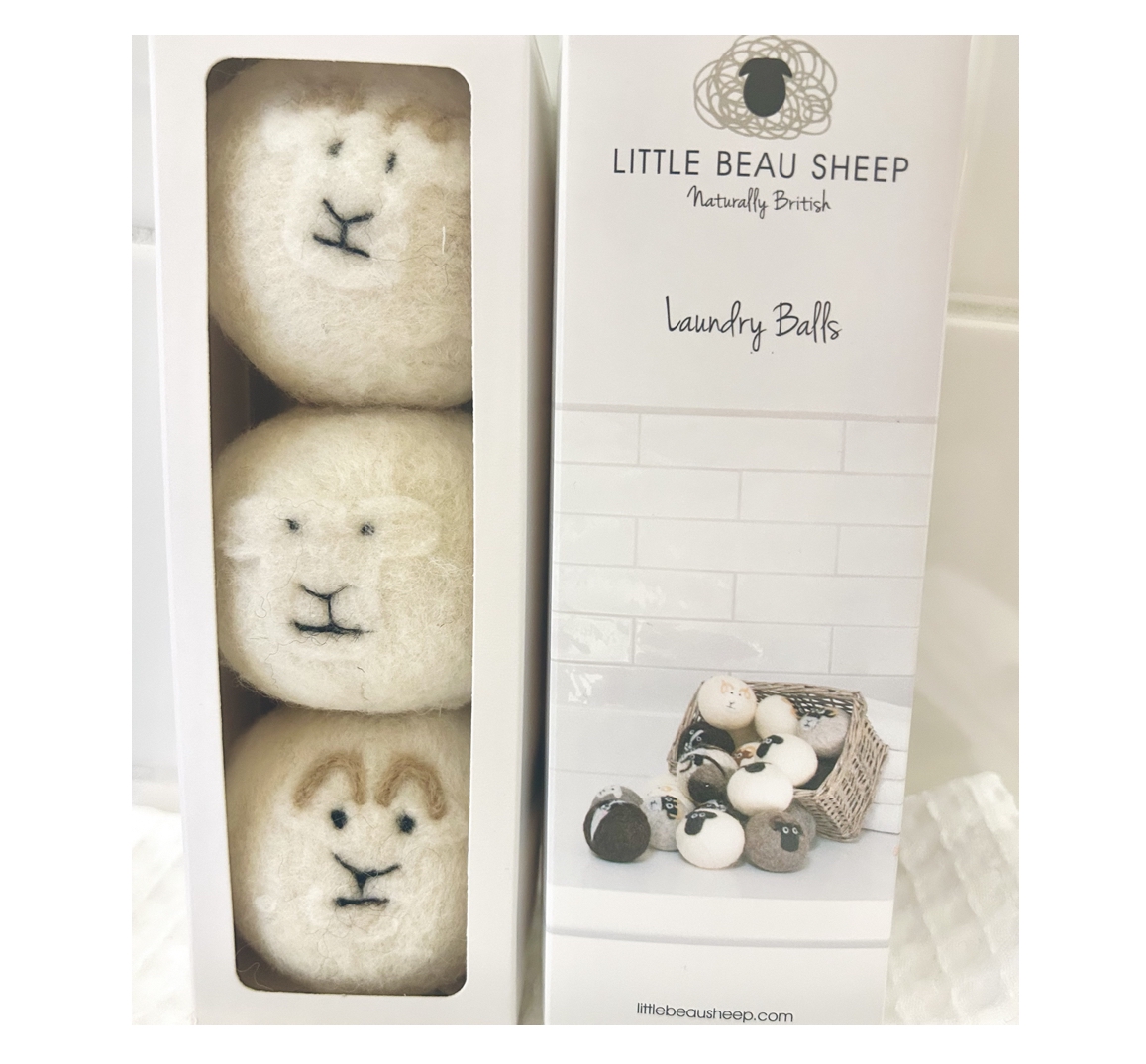 Little Beau Sheep CHEVIOT HILLS WOOL DRYER BALLS Trocknerbälle, 3er Set