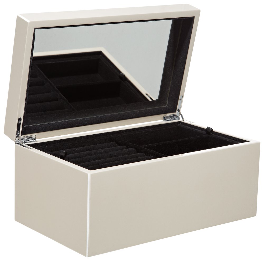 Gift Company TANG SANDSTONE JEWELLERY BOX Schmuckbox mit Spiegel (Beige)