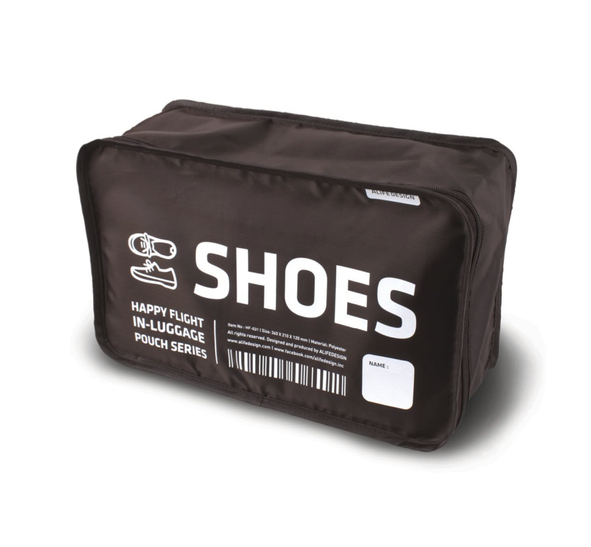 Alife Design SHOES IN-LUGGAGE POUCH Schuhbeutel Schuhtasche (braun)