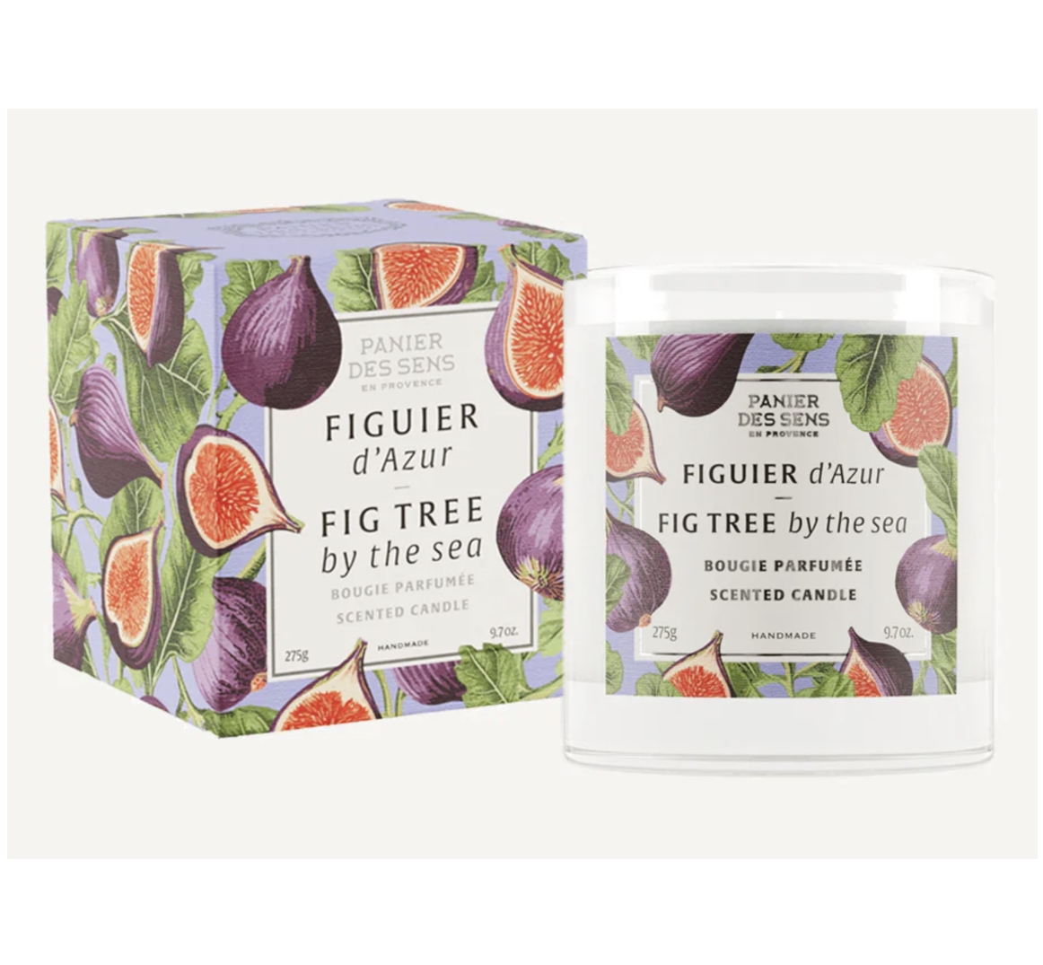 Panier des Sens FIG TREE BY THE SEA SCENTED CANDLE Feigenbaum Duftkerze im Glas 275 g