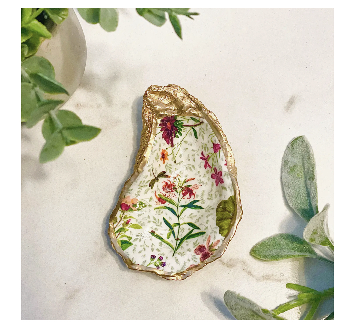 English_Garden_Oyster_Alison_Brooke Alison Brooke Designs ENGLISH GARDEN OYSTER TRINKET DISH Austern-Schmuckschale