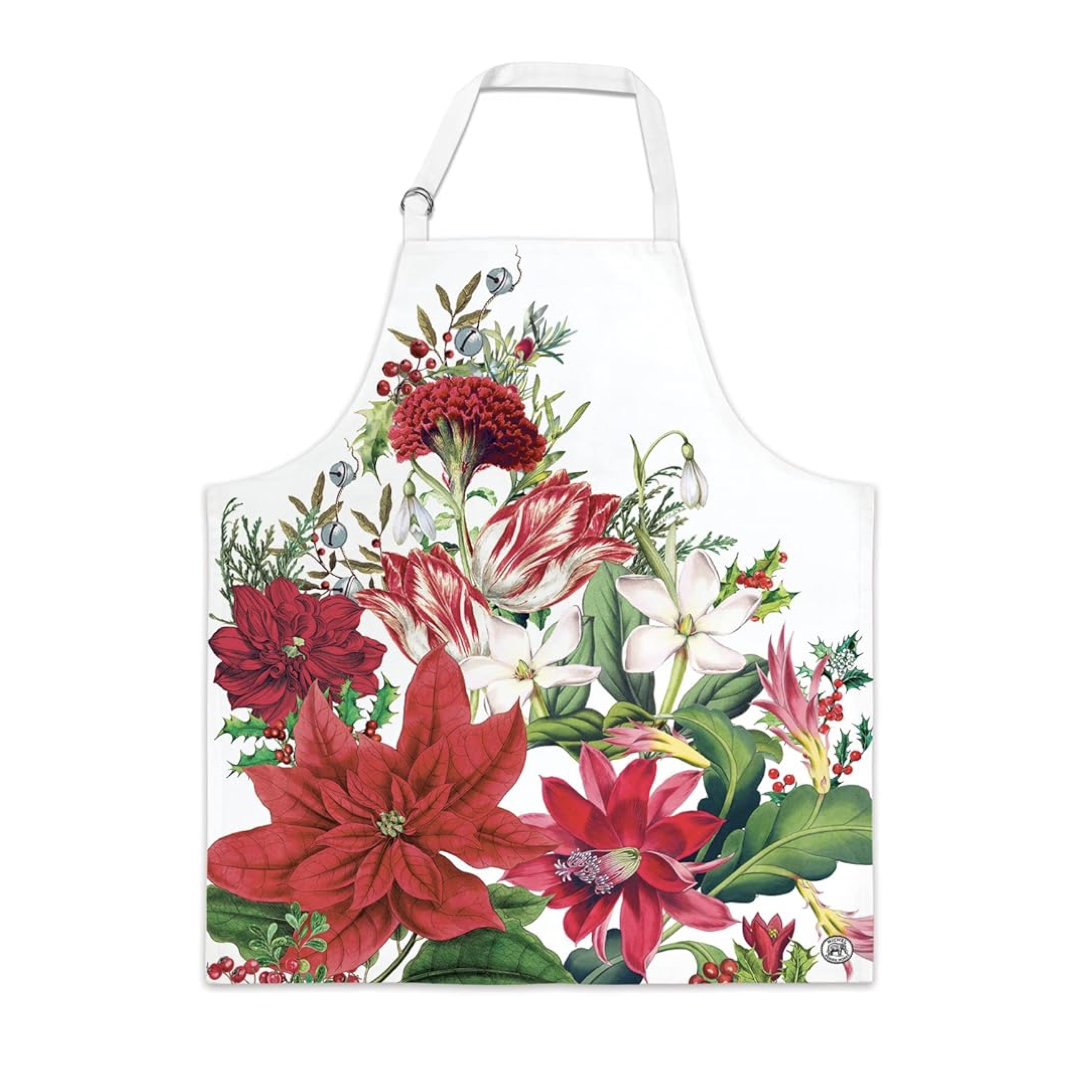 Michel Design Works Kitchen Apron Küchenschürze CHRISTMAS BOUQUET APR361