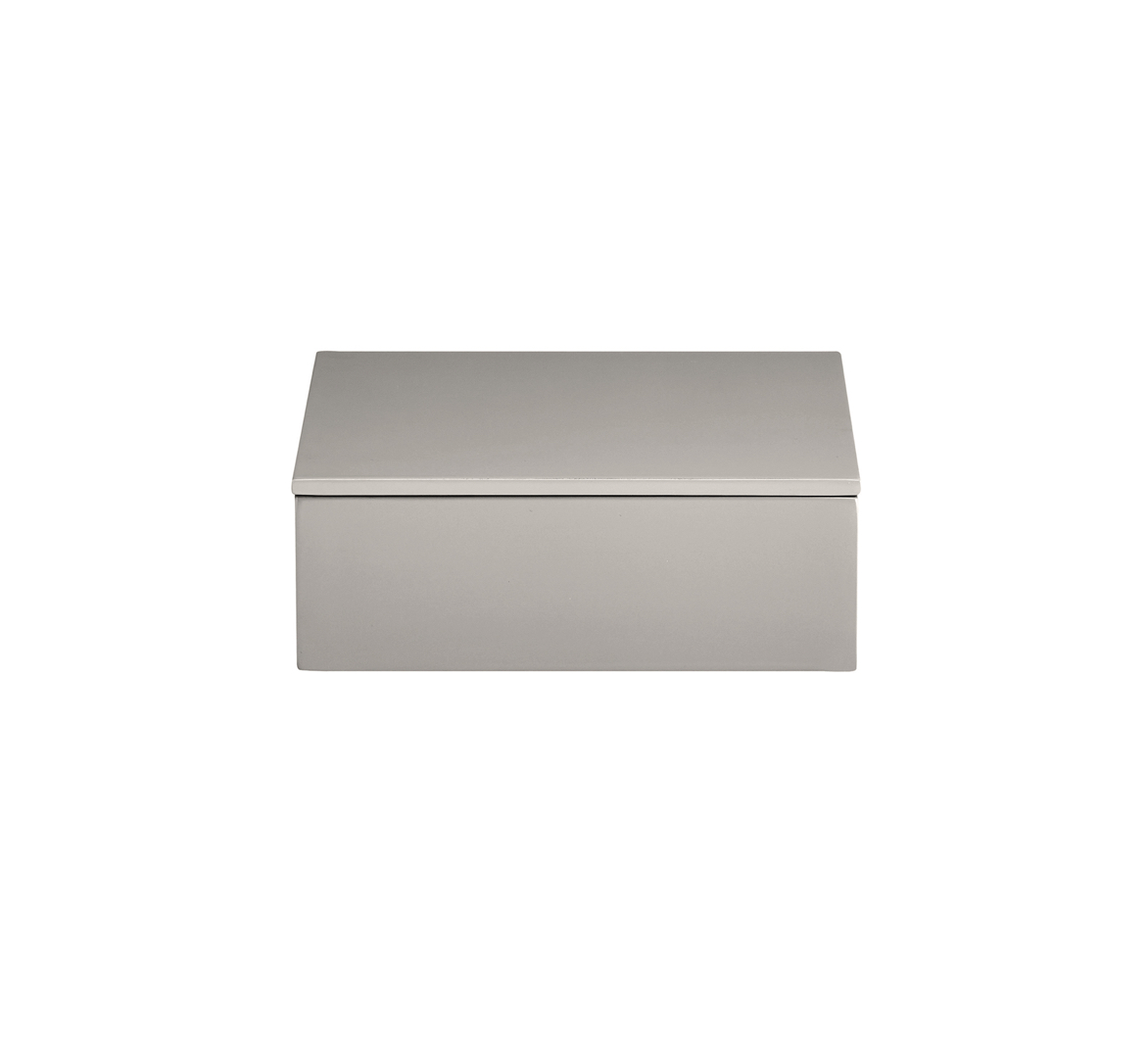 mojoo LUX BOX WITH LID Lackbox mit Deckel, fawn/hellbeige 19 x 19 x 7 cm
