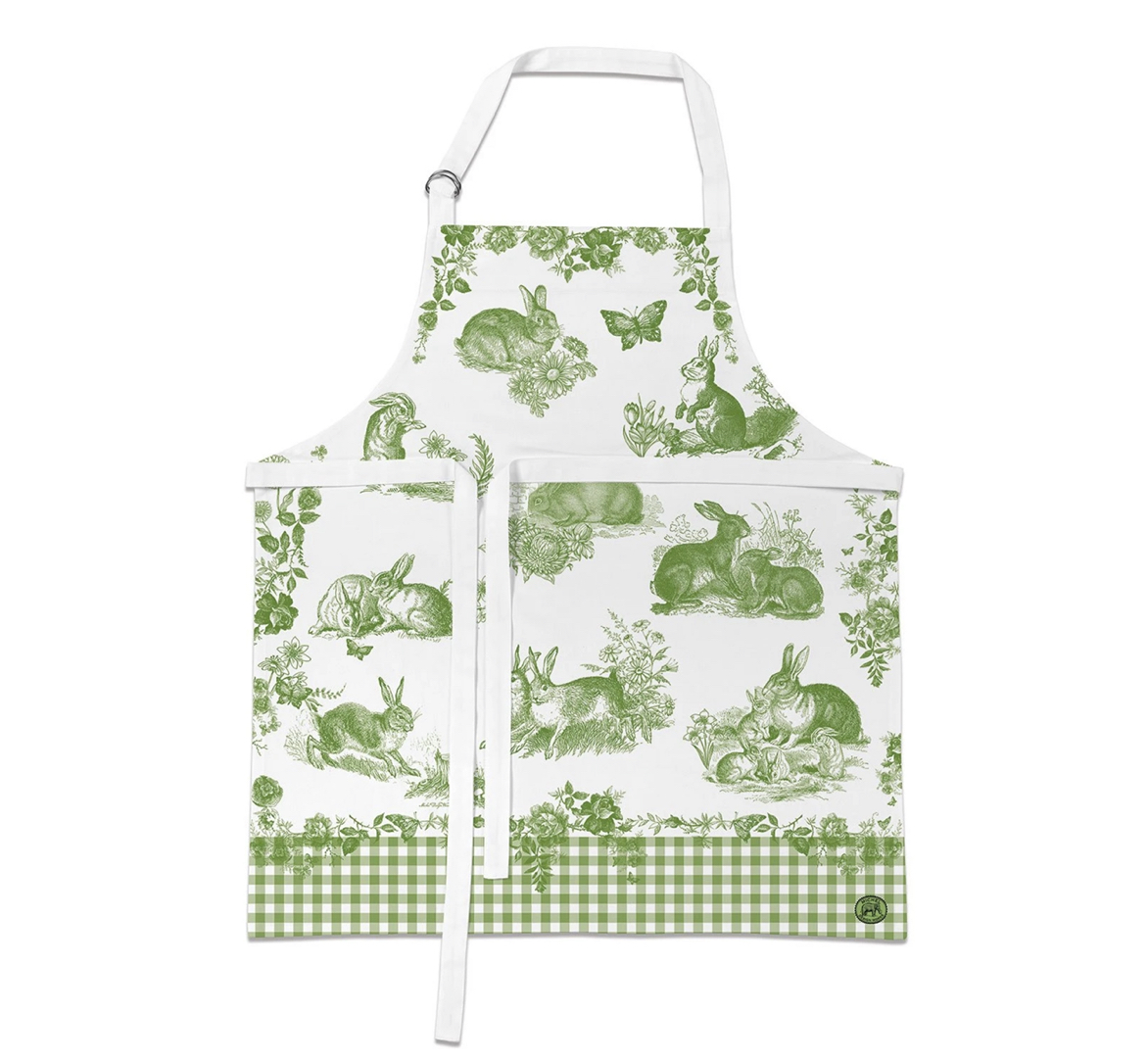 Michel Design Works Kitchen Apron Küchenschürze BUNNY TOILE