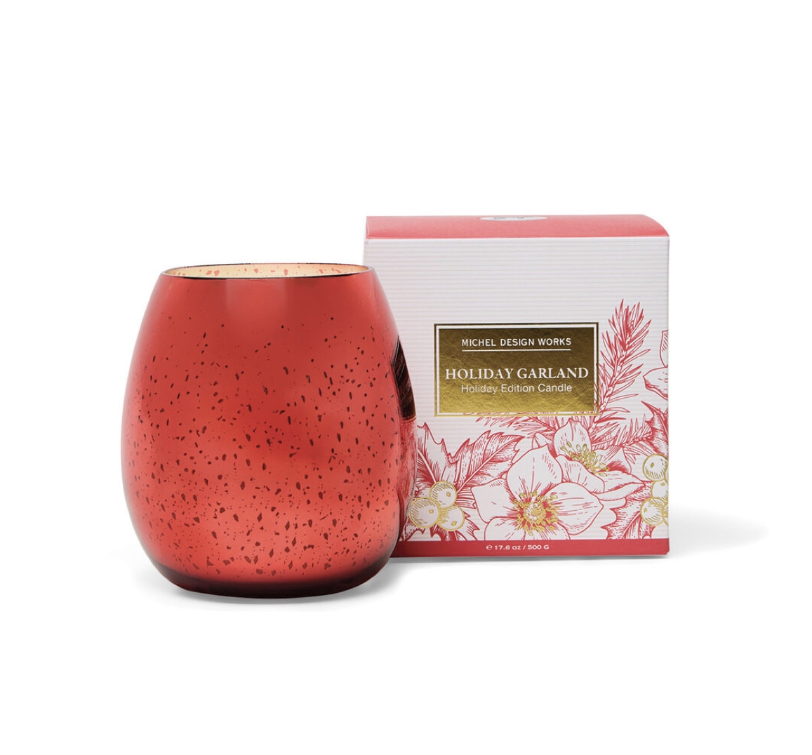Michel Design Works HOLIDAY GARLAND HOLIDAY EDITION SCENTED CANDLE Duftkerze im Glas (100% Sojawachs)