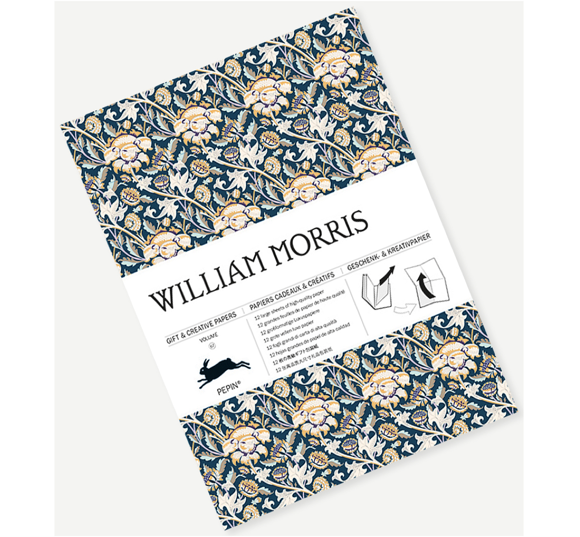 William_Morris_Geschenk_Papier_Pepin_Press Pepin Press WILLIAM MORRIS GIFT & CREATIVE PAPER Geschenkpapier-Buch 12 Bögen