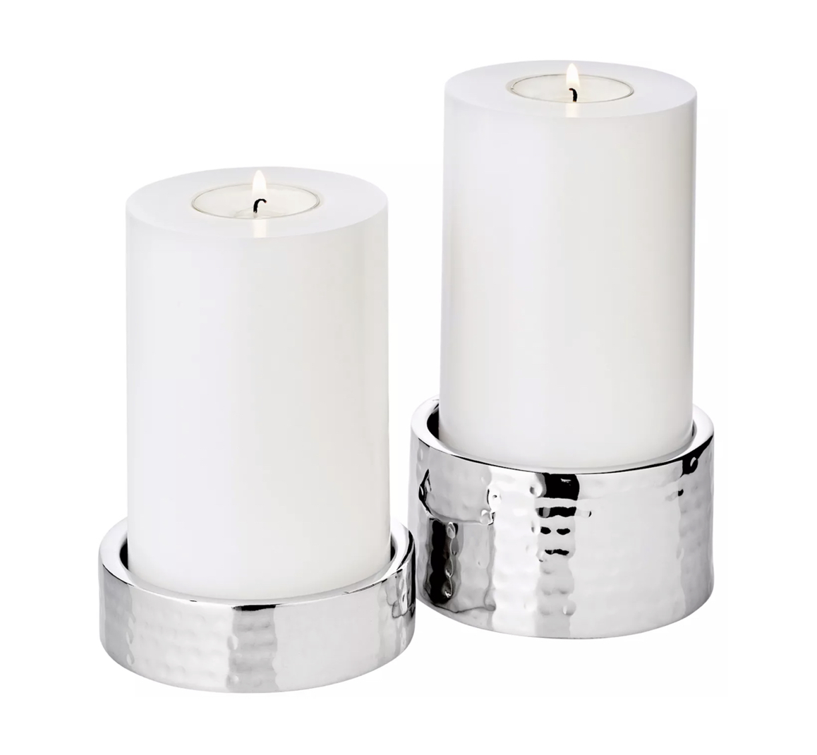 Luca_Teelichthalter_2er-Set_9-5_cm_Edzard Edzard LUCA CANDLE STANDS, Kerzenhalter, 2er Set