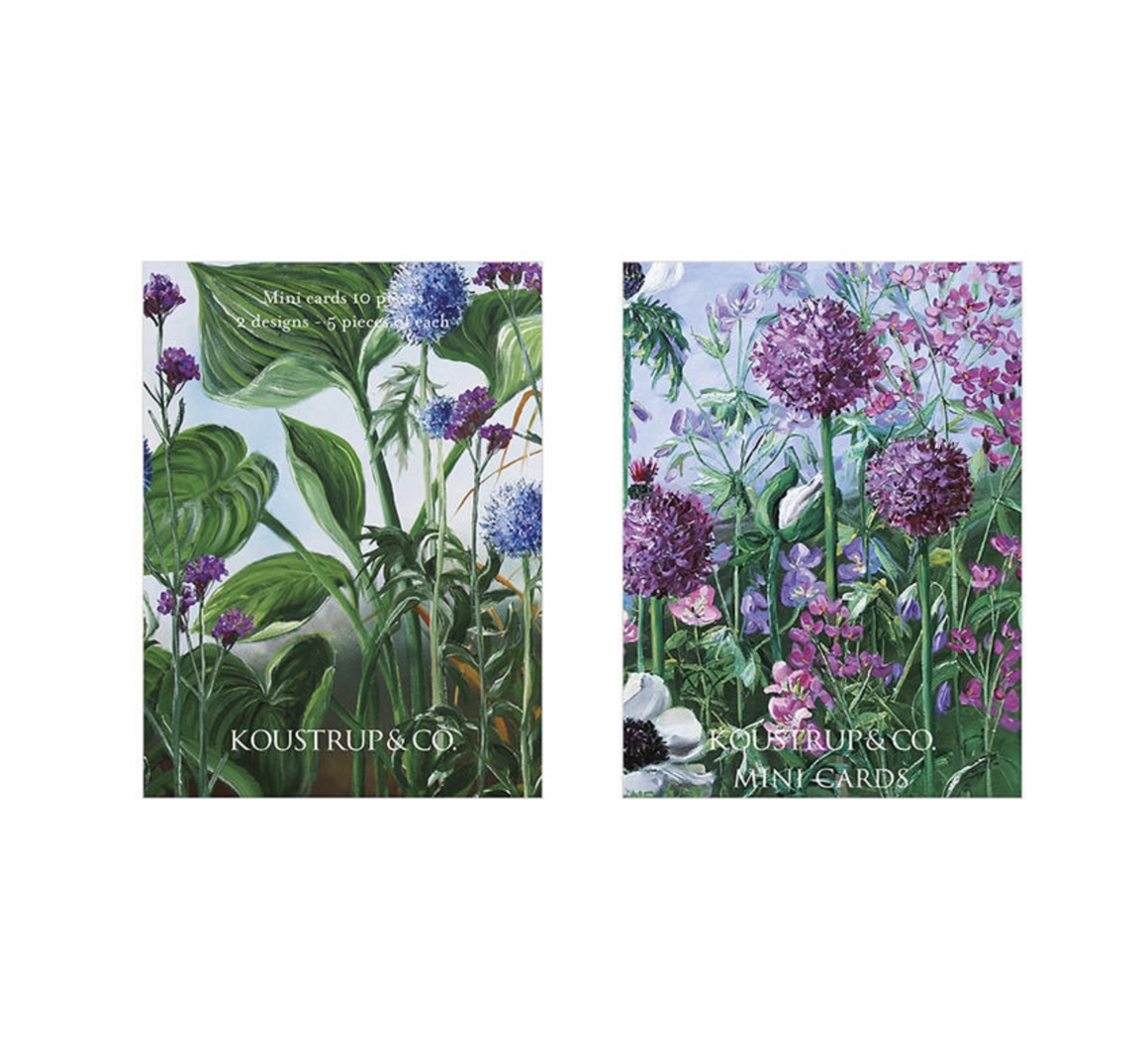 Koustrup & Co MINI-CARDS ANNE JUST 1 Minikärtchen (2 Motiven, 10 Kärtchen mit Umschlag)