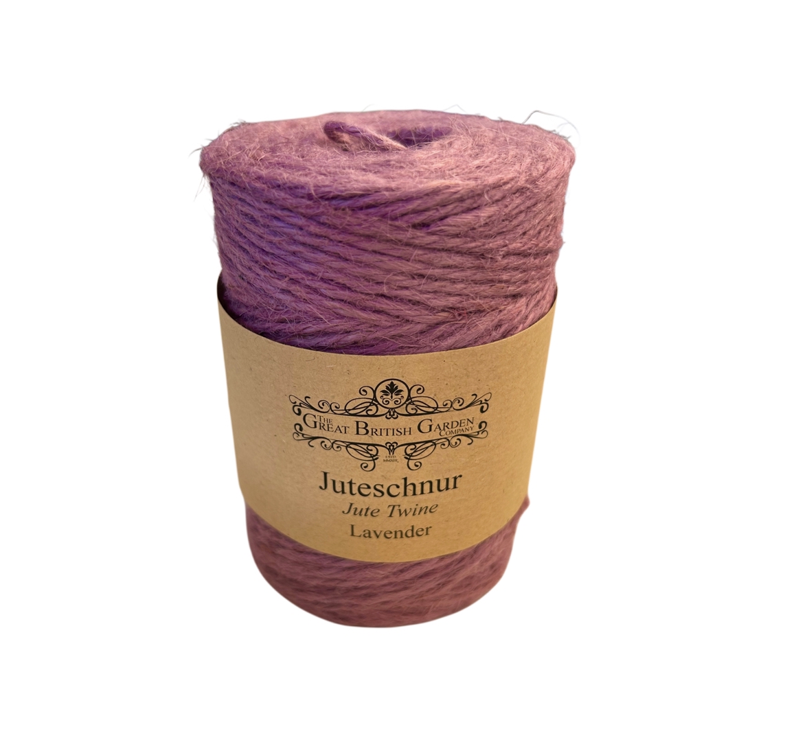 Great British Garden Co JUTESCHNUR, Lavendel (3 mm / 100 m)