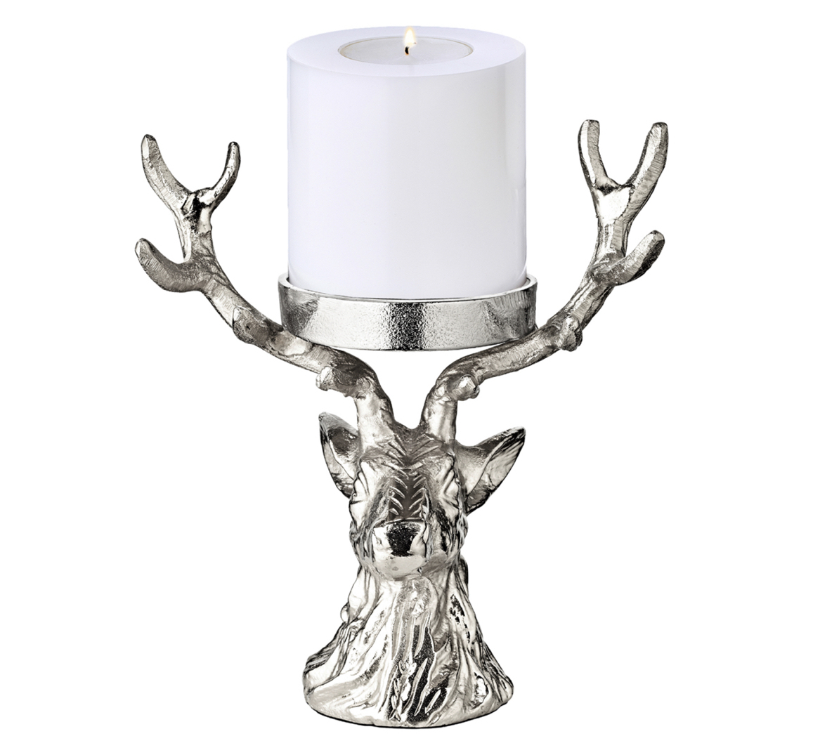 Hirsch_Kerzenleuchter_1_Stumpenkerze_Edzard1
