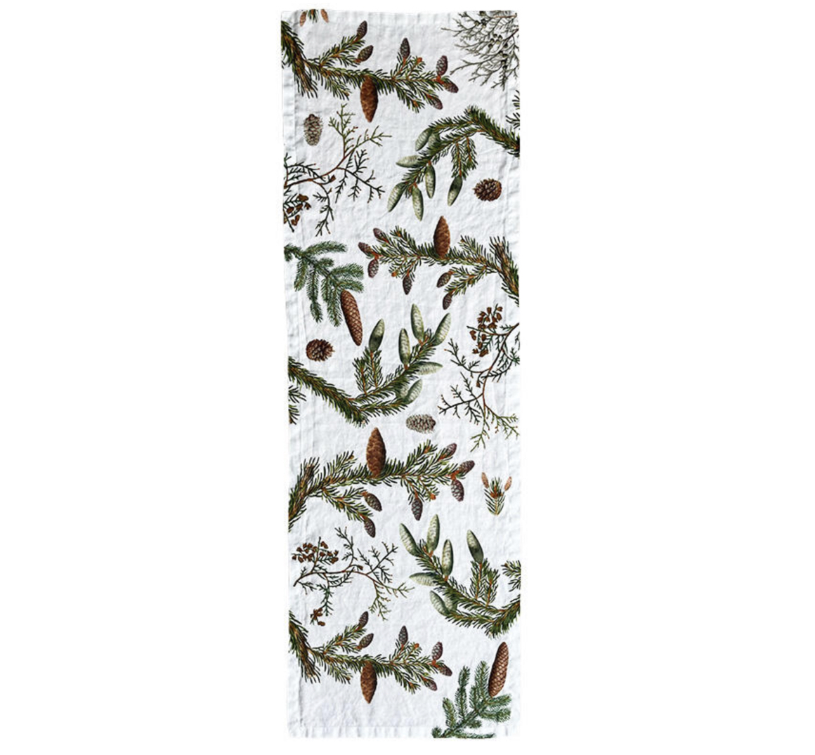 Pine_Trees_Tischl-ufer_KoustrupCo Koustrup Co PINE TREES TABLE RUNNER Tischläufer, Leinen