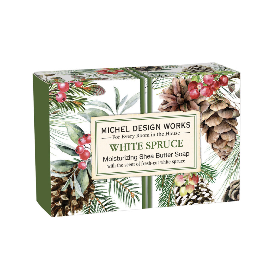 SOAX362_White_Spruce_Handseife_Michel_Design_Works Michel Design Works WHITE SPRUCE BOXED HAND SOAP Handseife in Geschenkbox