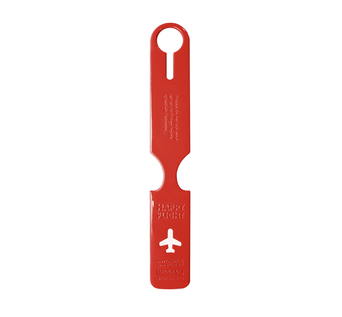 Alife Design HAPPY FLIGHT  PETIT LUGGAGE TAG Gepäckanhänger rot
