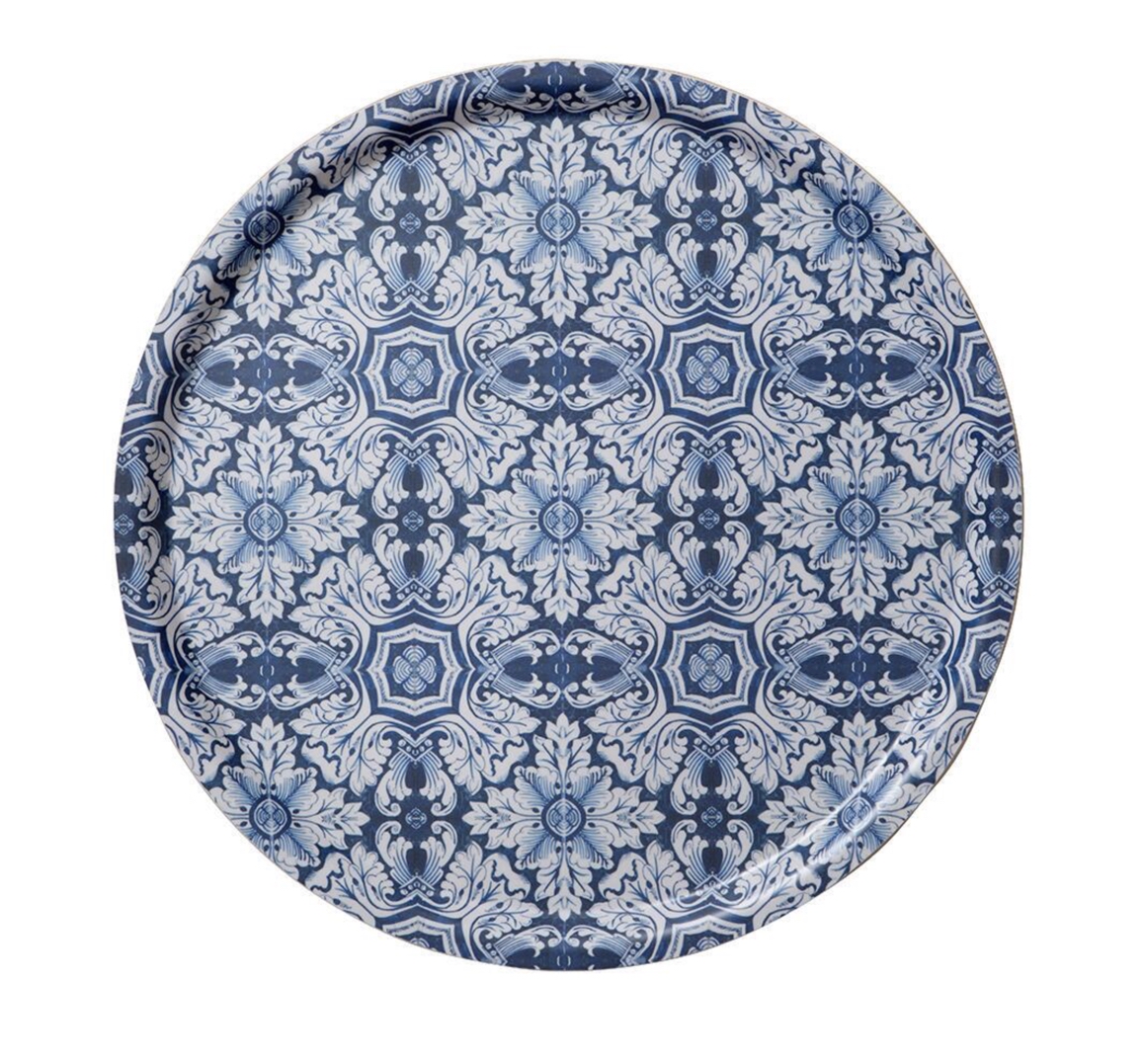 Koustrup & Co TILES ROUND SERVING TRAY Serviertablett, rund (Ø 38 cm)
