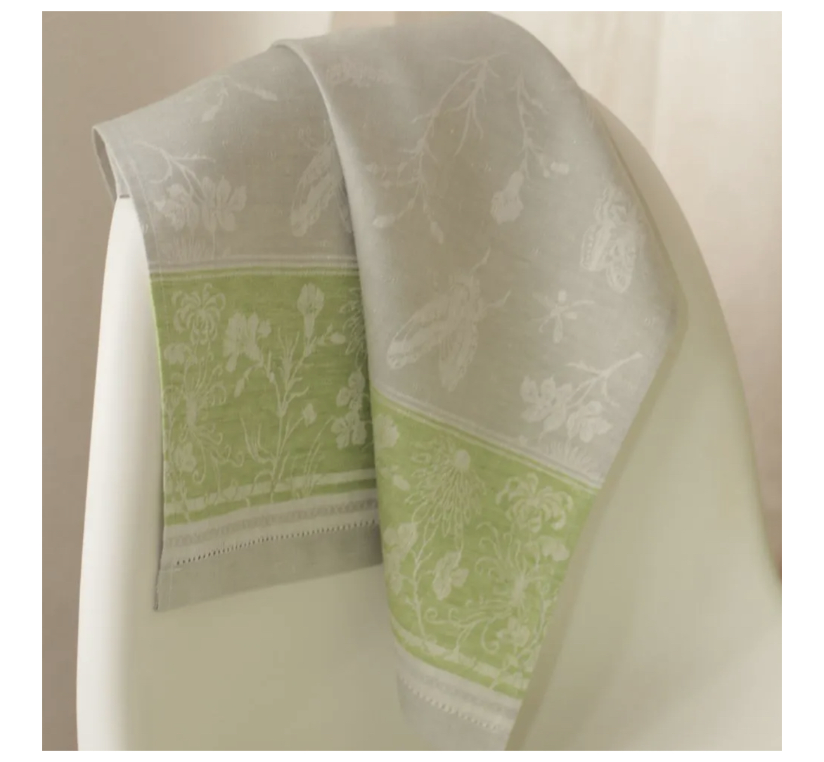 Butterfly_grasgruen_Geschirrtuch_Ju-Lein Ju-Lein Geschirrtuch Küchentuch BUTTERFLY grasgrün