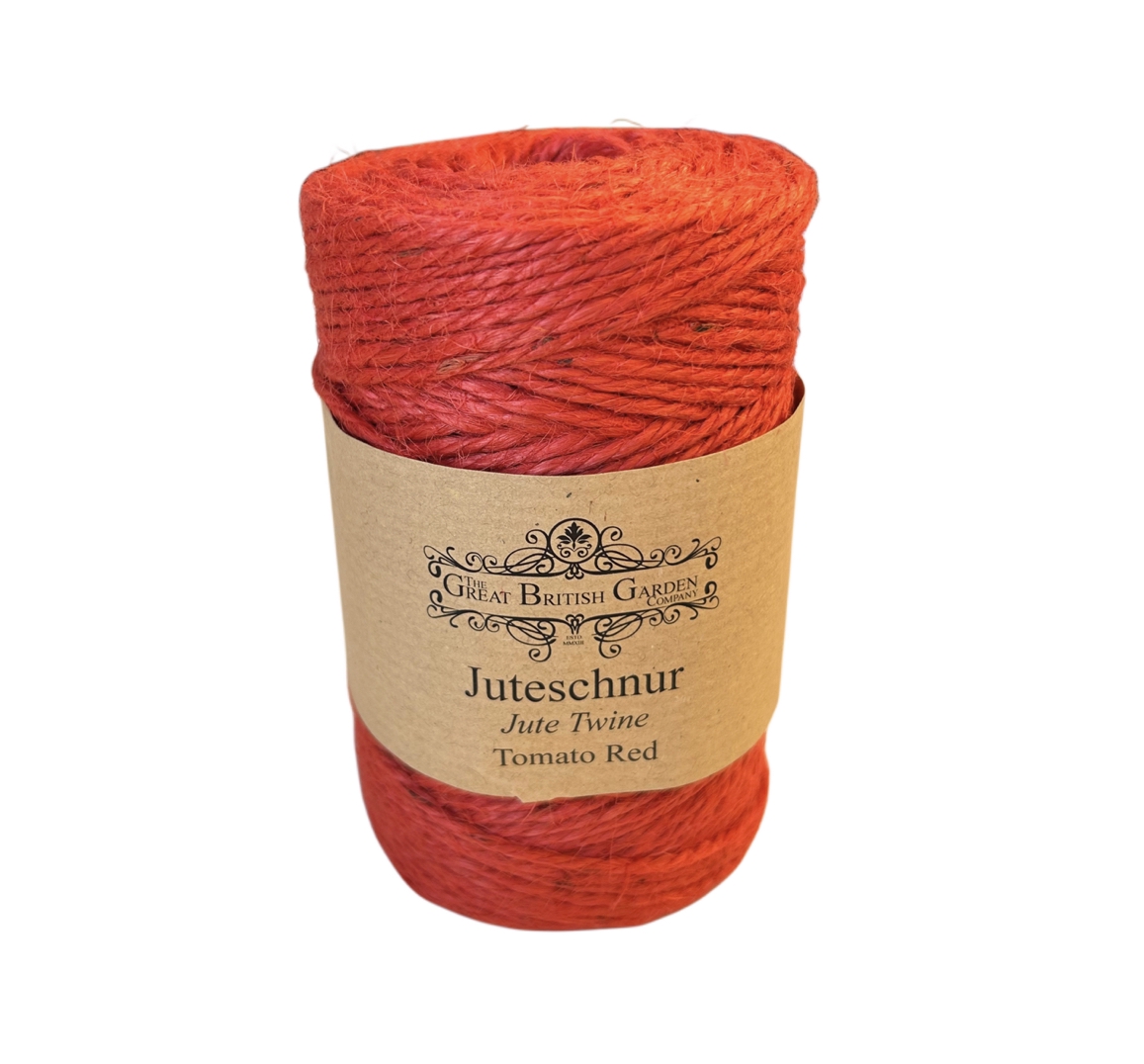 Great British Garden Co. JUTESCHNUR, Tomatenrot (3 mm / 100 m)