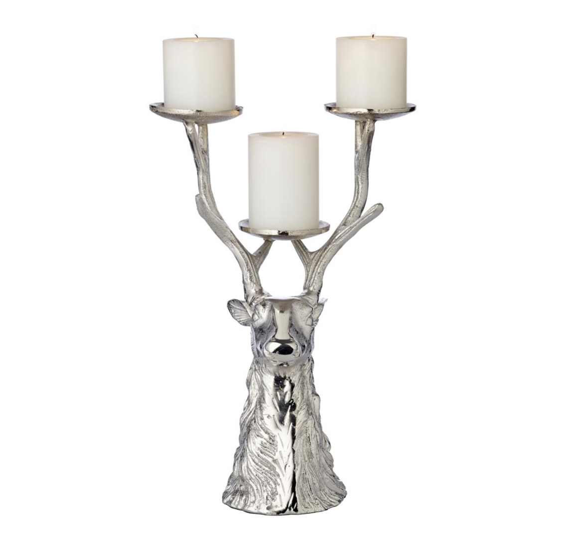 Hirsch_Kerzenleuchter_3_Stumpenkerzen_Edzard1