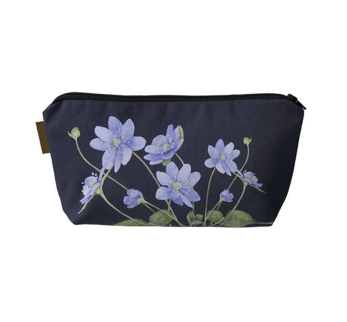 Koustrup & Co BLUE ANEMONE COSMETIC BAG Kosmetiktasche, Bio-Baumwolle
