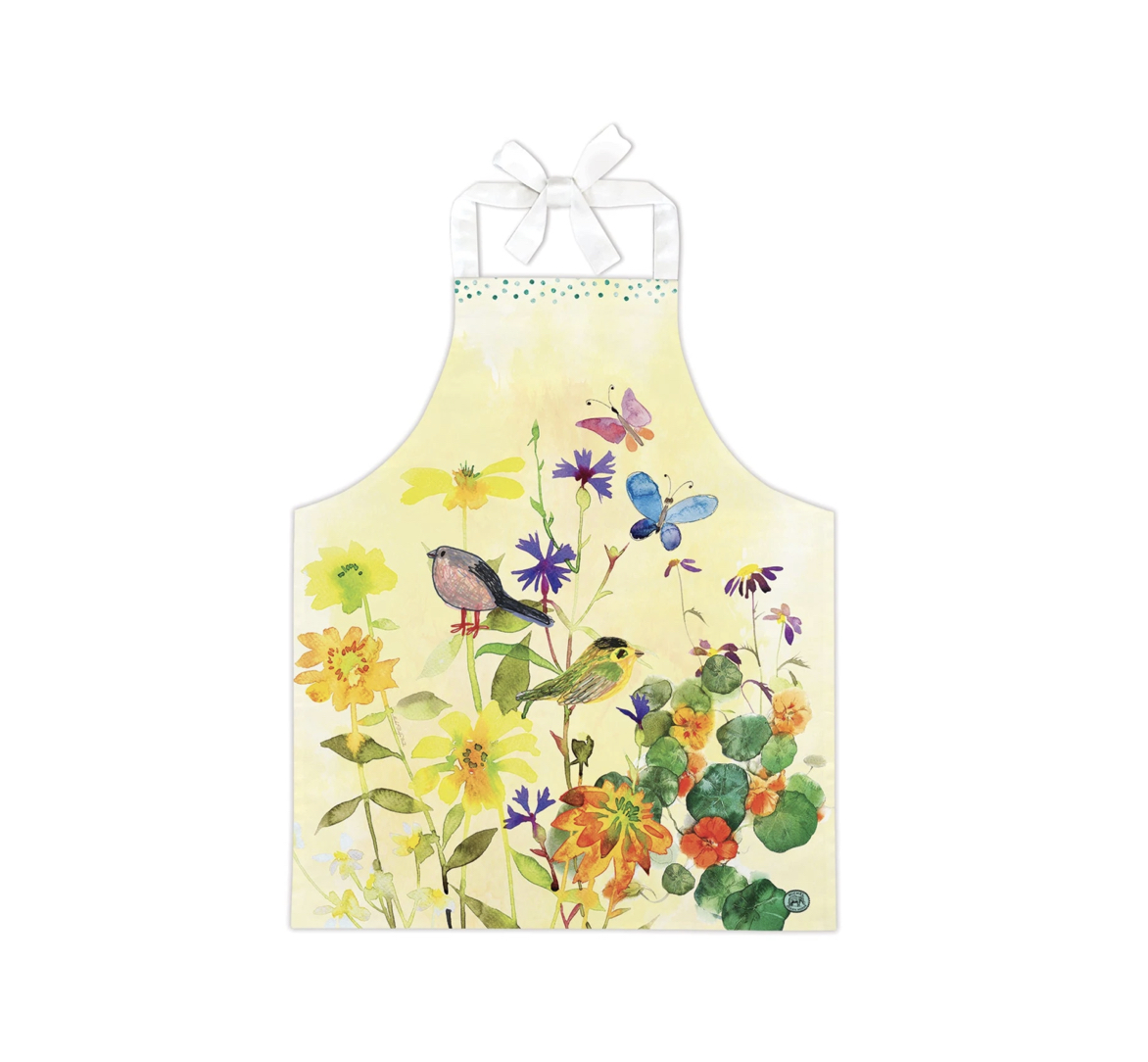 APRC371_Birds_Butterflies_Childs_Apron_KinderSch-rze_Michel_Design_Works Michel Design Works BIRDS & BUTTERFLIES CHILD'S KITCHEN APRON Kinderschürze