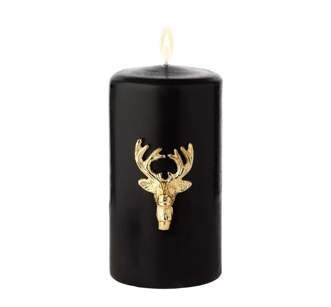 Edzard ELK CANDLE PINS Elch-Kerzenpins, 2er-Set, goldfarben