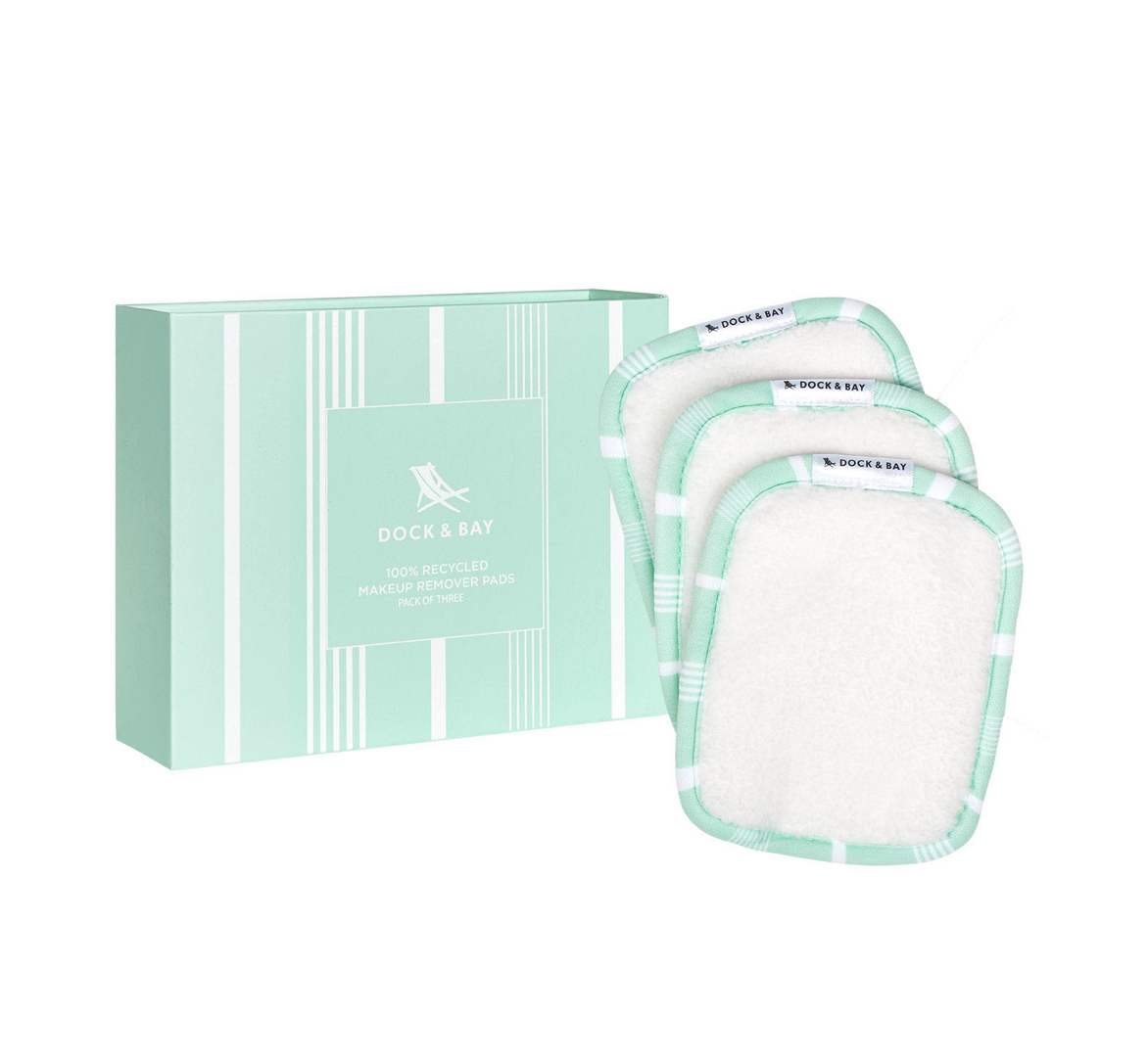 Makeup_Remover_Pads_Eucalyptus_Dock_Bay Dock & Bay MAKEUP REMOVER PADS EUCALYPTUS GREEN Abschmink-/Gesichtsreinigungspads (3er Pack)
