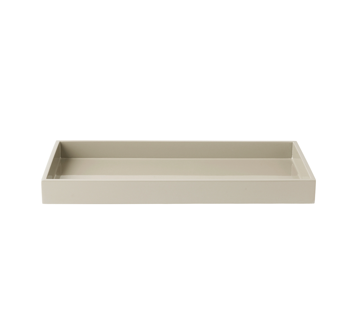 Latte_Lux_Tablett_38_19_070134_mojoo mojoo LUX MEDIUM TRAY Lacktablett, latte rechteckig 38 x 19 x 3,5 cm