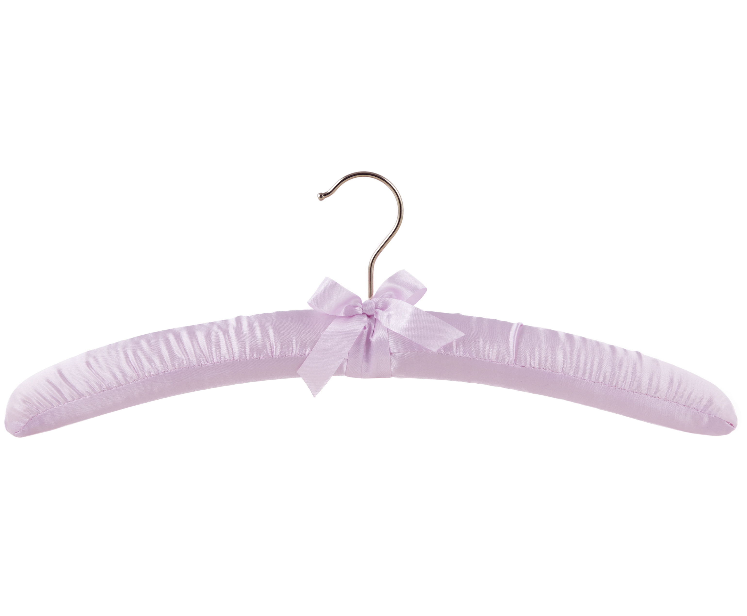 PADDED CLOTHES HANGERS Satin-Kleiderbügel, 41cm (Multi-Pack, hellrosa, gepolstert)