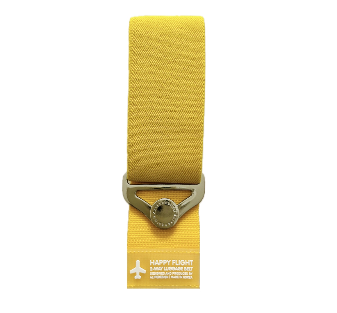Alife Design HAPPY FLIGHT 2-WAY LUGGAGE BELT Koffergürtel, gelb