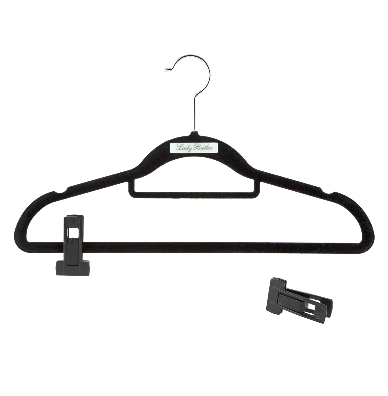 Klammern/T-Clips für rutschfeste Kleiderbügel (versch. Farben), 12er Pack