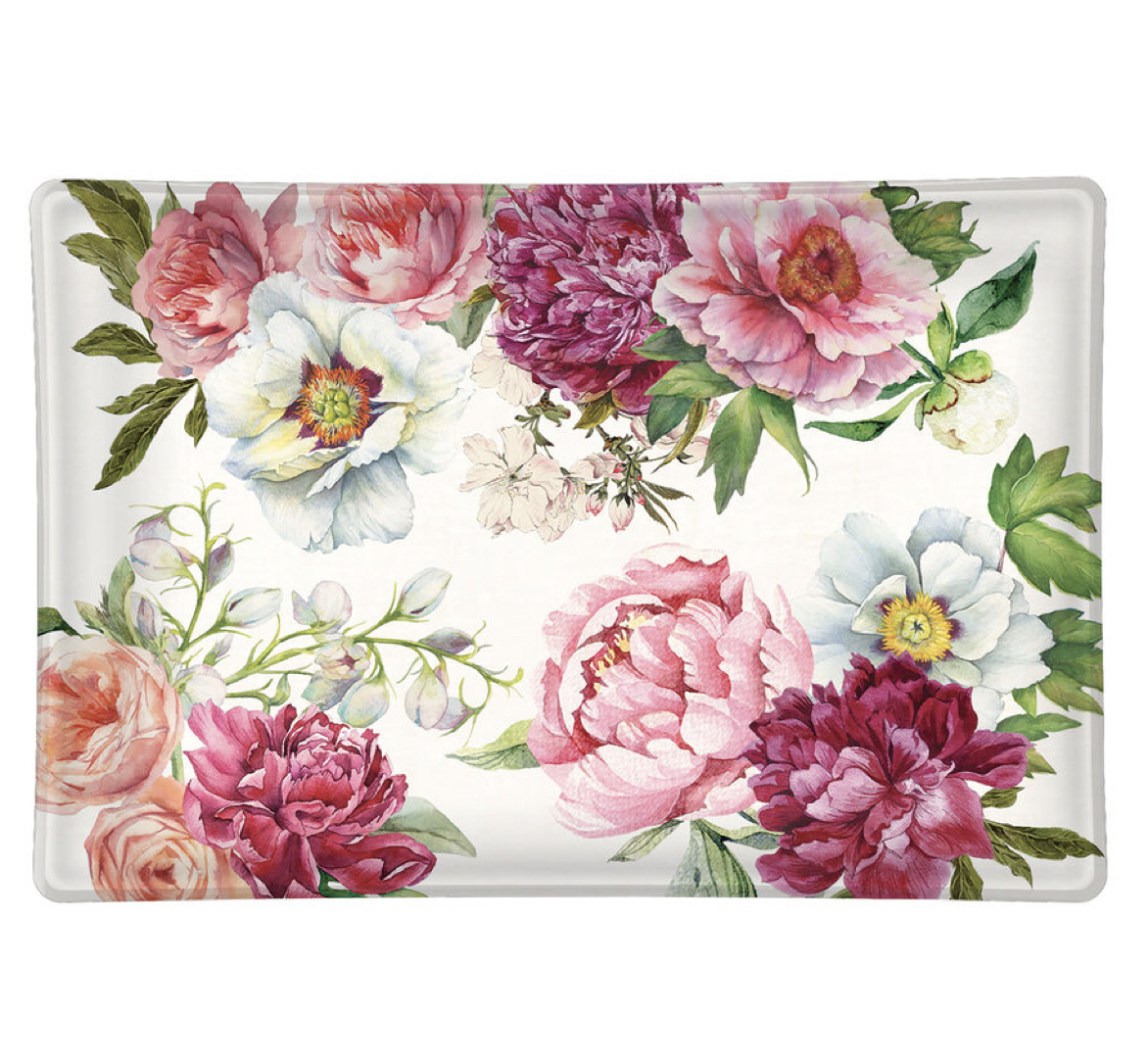 GSDR375_Blush_Peony_Glasschale_Seifenschale Michel Design Works Glas-Seifenschale GLASS SOAP DISH BLUSH PEONY