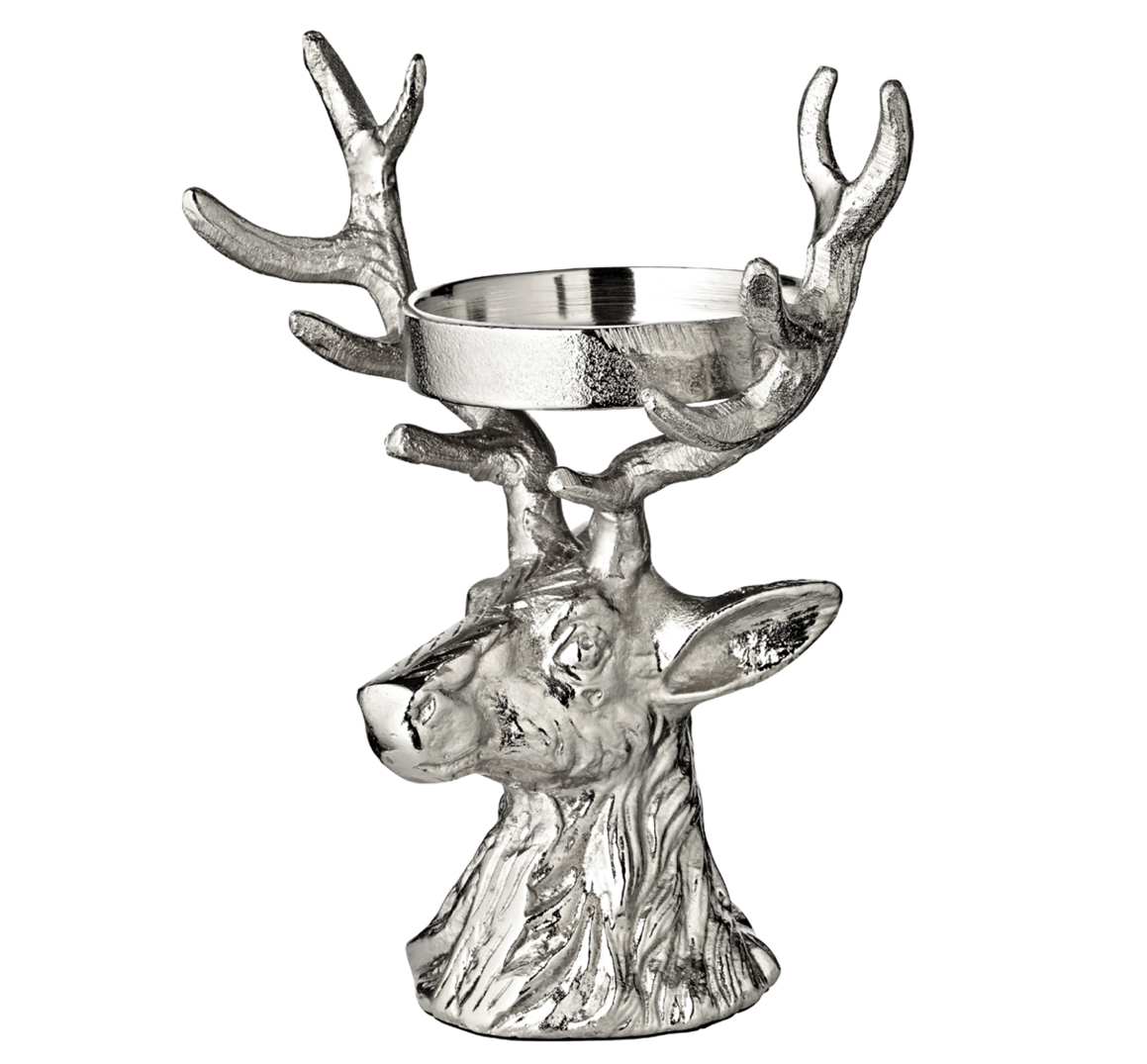 Edzard STAG CANDLE HOLDER Hirsch Adi Kerzenständer 1 Stumpenkerze