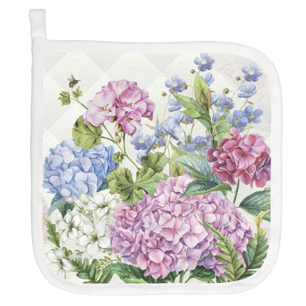 APH420_Wild_Hydrangea_Topflappen_MDW Michel Design Works WILD HYDRANGEA POTHOLDER Topflappen APH420