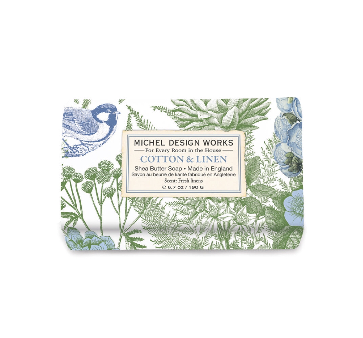 Michel Design Works COTTON LINEN HAND SOAP Medium Badeseife Handseife 190g
