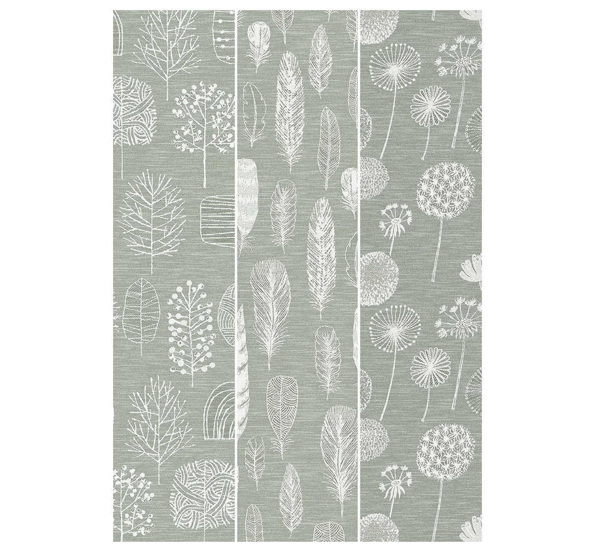 federblatt_glastuch_3er-set_lorbeer_eugen_-belh-r eugen ubelhör FEDERBLATT GLASS TOWELS Leinen-/Baumwoll-Gläsertücher, 3er Set, lorbeer