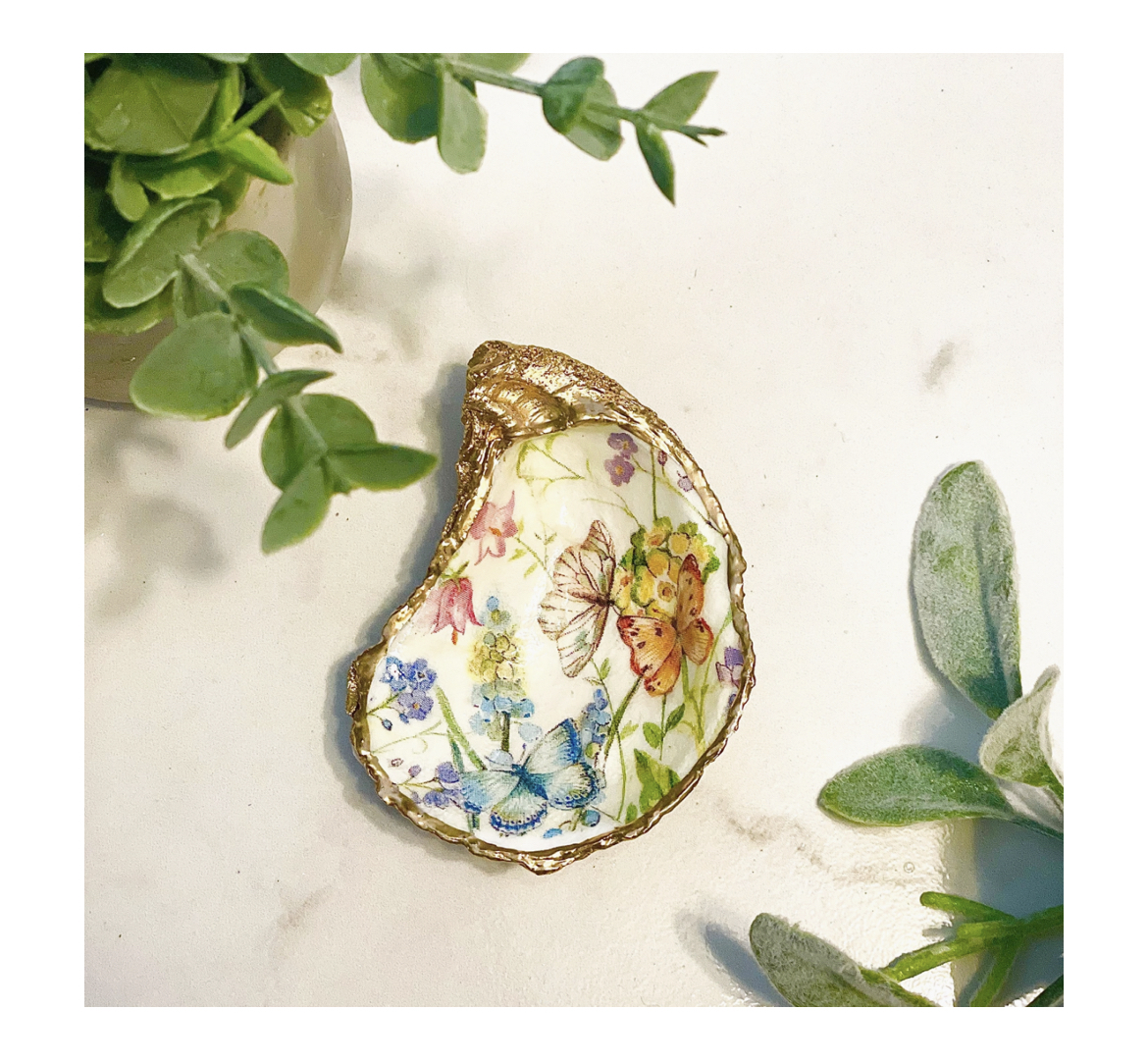 Butterfly_Garden_Oyster_Alison_Brooke Alison Brooke Designs BUTTERFLY OYSTER TRINKET DISH Austern-Schmuckschale