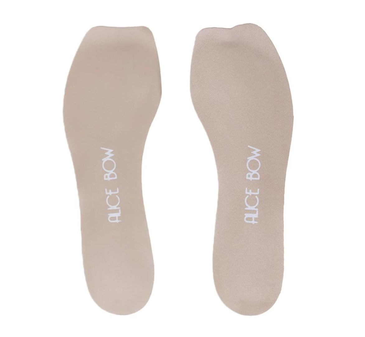 Alice Bow INSOLES for HIGH HEELS & FLATS Leder-Einlegesohlen Soft Sand