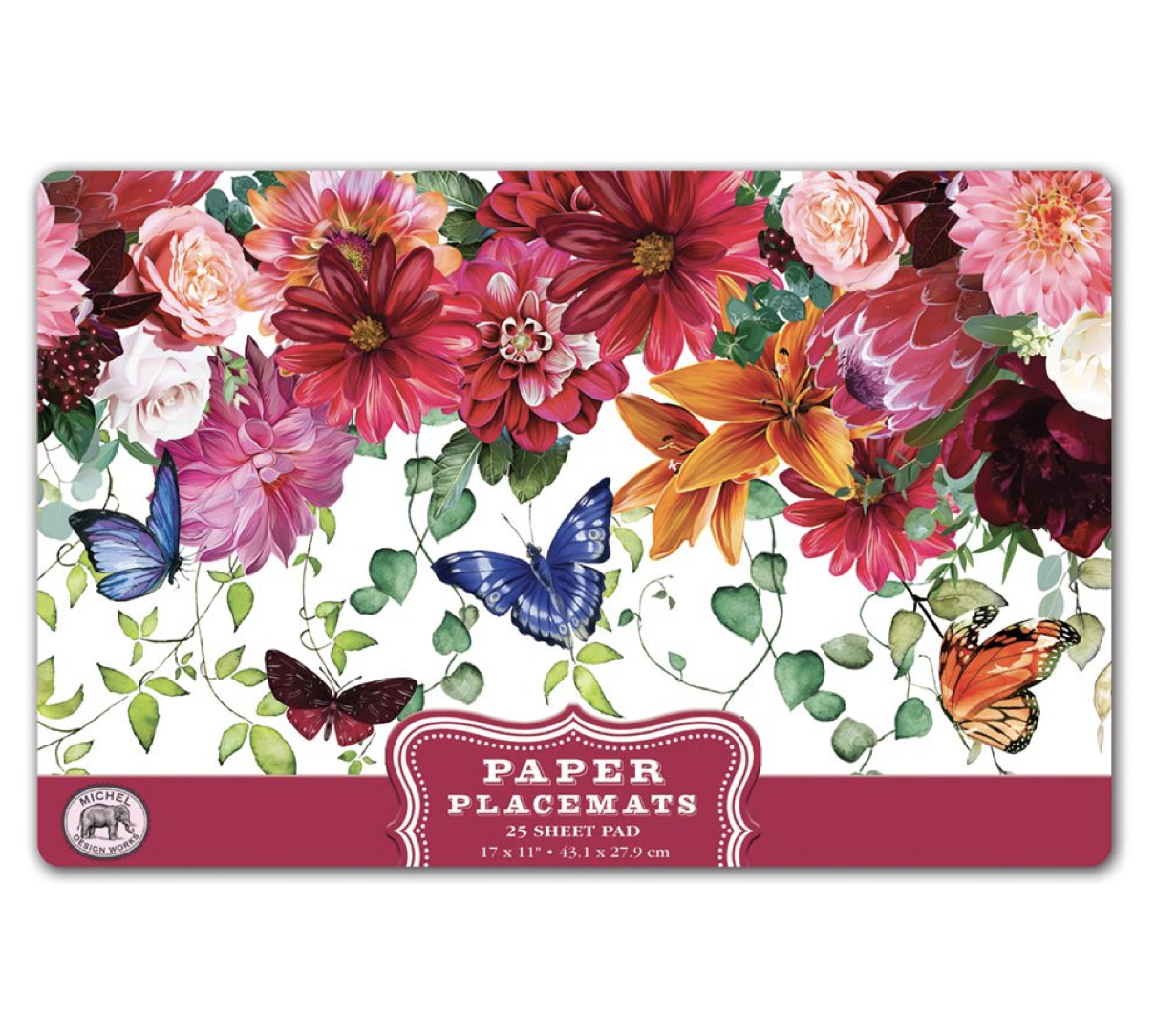 Michel Design Works Paper Placemats Platzsets SWEET FLORAL MELODY