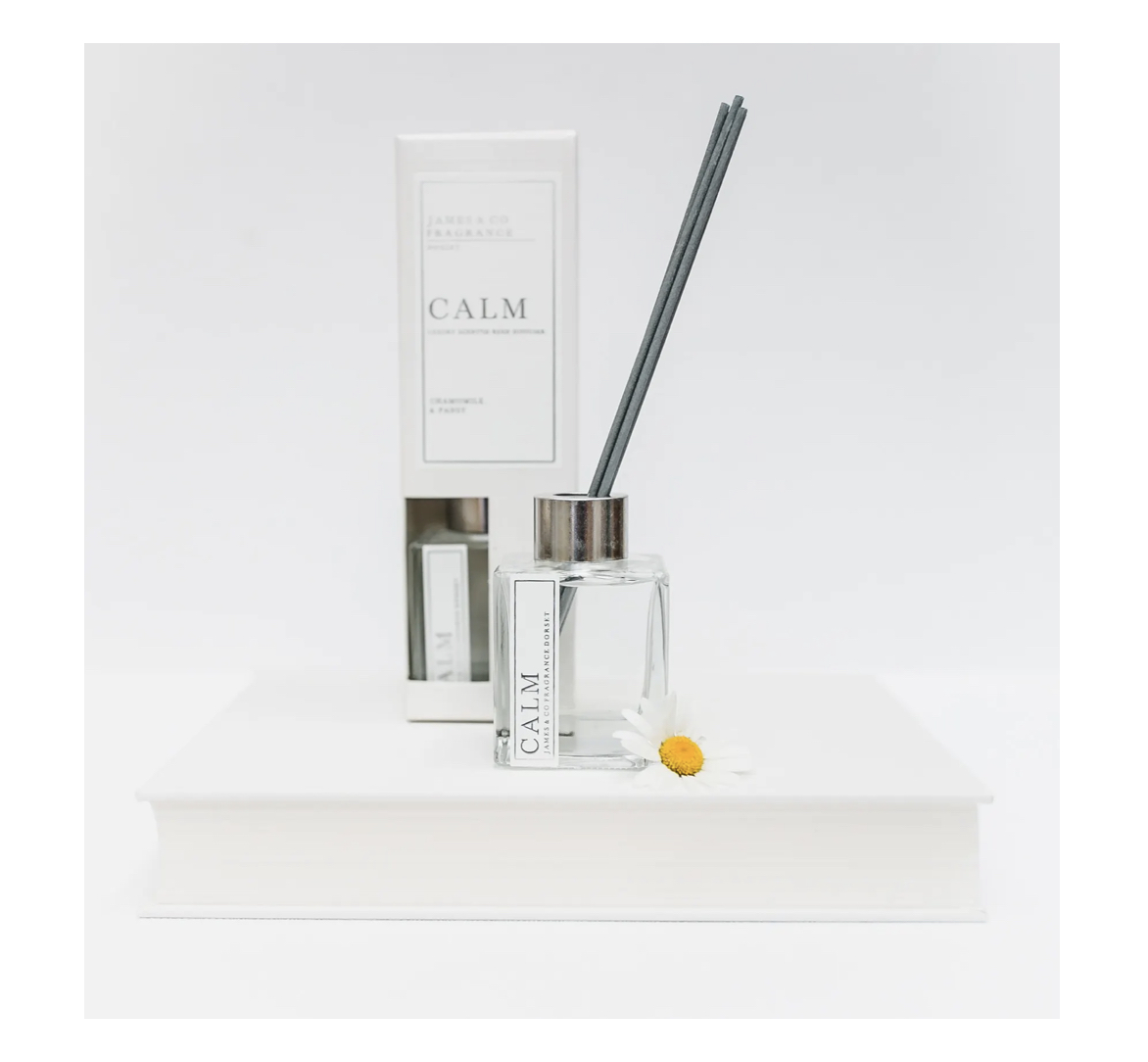 Calm_Reed_Diffuser_100ml_James_Co James & Co Fragrances CALM FRAGRANCE DIFFUSER Duftöl-Diffuser, 100 ml