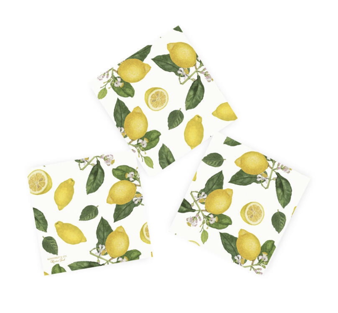 Lemons_Servietten_KoustrupCo Koustrup & Co LEMONS NAPKINS 3-lagige Servietten (20er Pack)