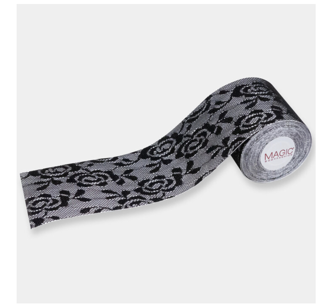 Magic Bodyfashion LUXURY LACE BOOB TAPE Spitzenlook-Brusttape Schwarz 35BTL 100